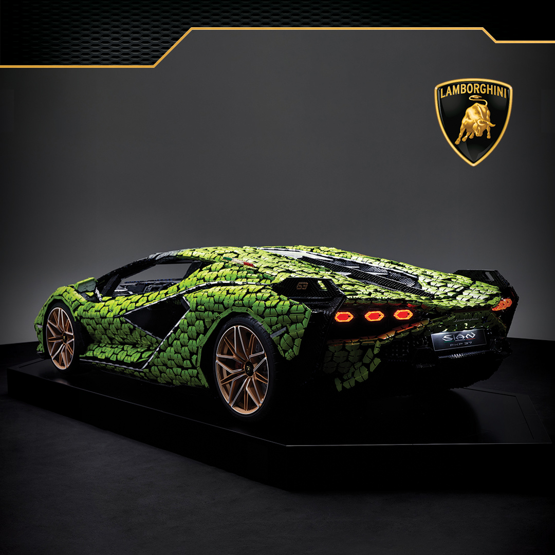 The Life-Size LEGO® Technic™ Lamborghini Sián FKP 37 Arrives In Dubai