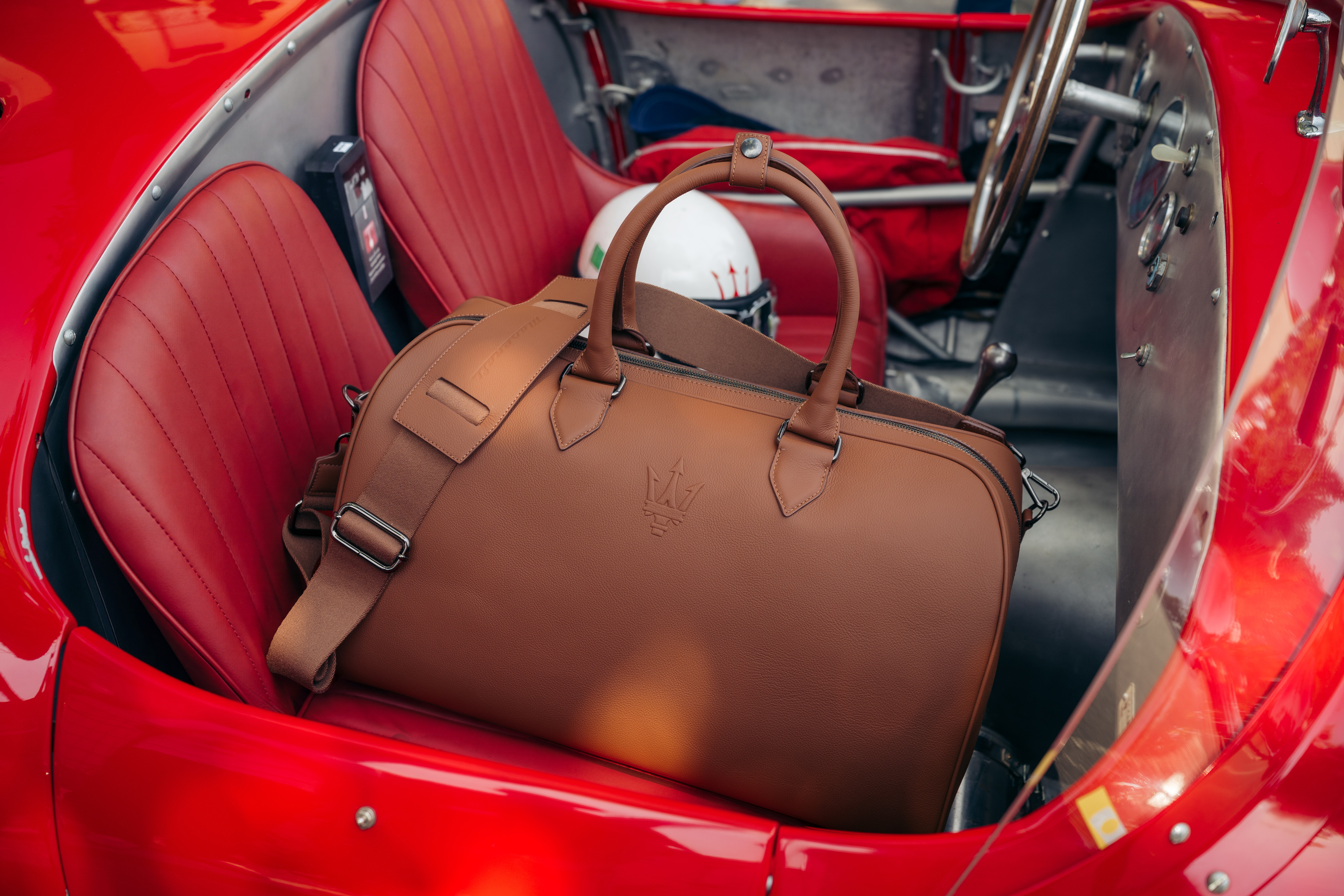 Maserati And Poltrona Frau In Motion Present: Maserati Weekend Bag