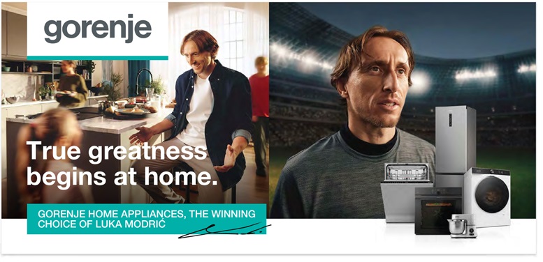 Football Icon Luka Modrić Joins Gorenje As Brand Ambassador