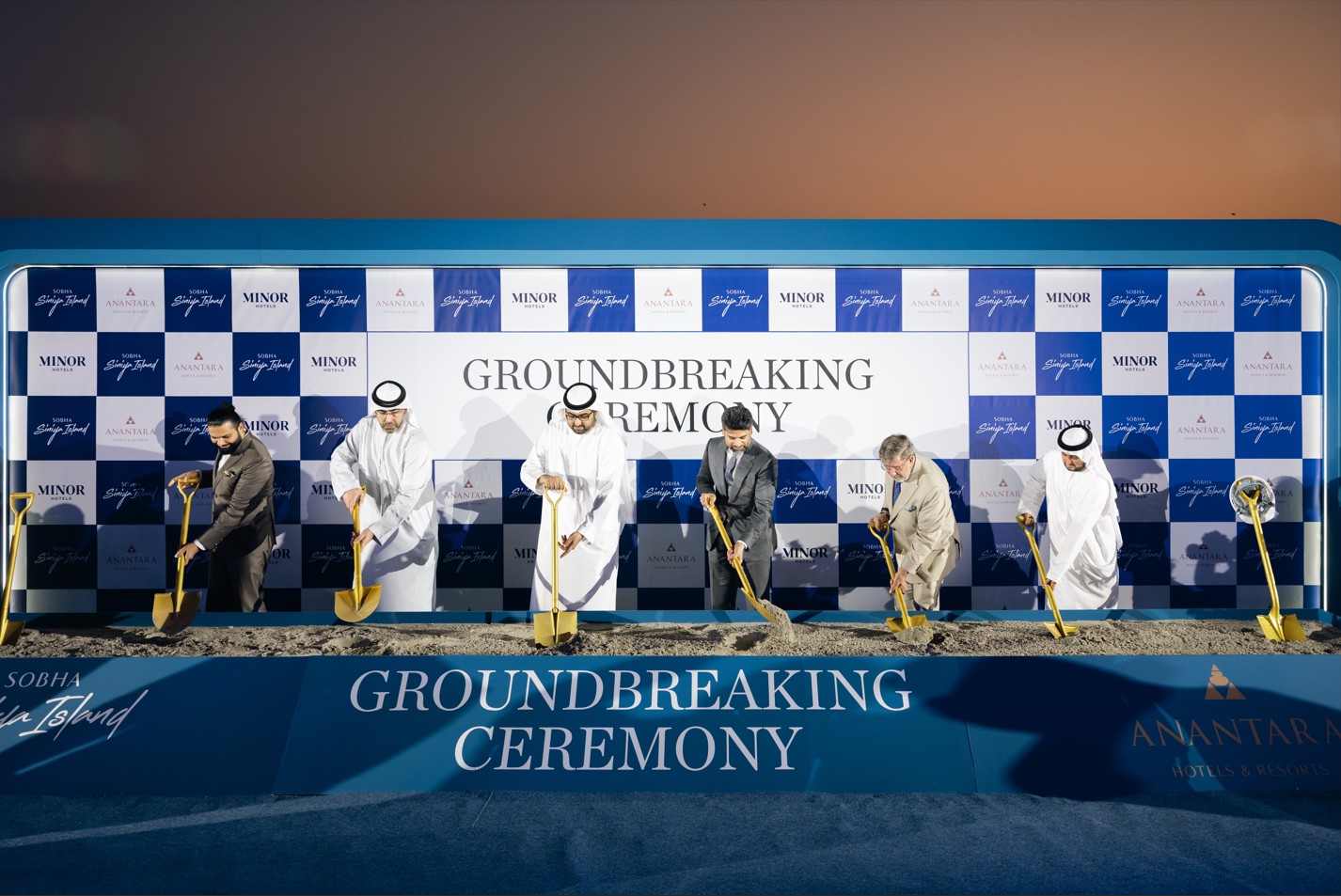 Umm Al Quwain Crown Prince Attends Groundbreaking Of Anantara Sobha Siniya Island Resort And Residences